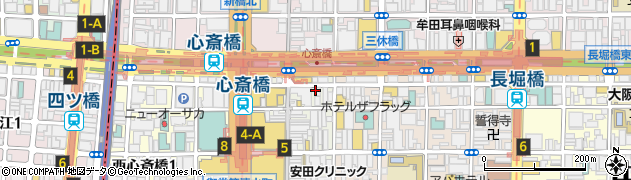 日焼けサロンソーレ心斎橋店周辺の地図