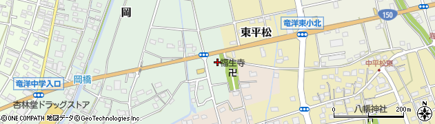 静岡県磐田市岡38周辺の地図