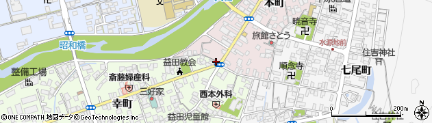 益田下市周辺の地図