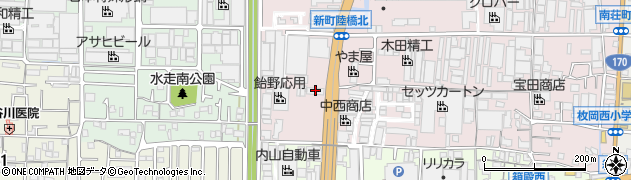 日本交通株式会社　観光バス東大阪営業所周辺の地図