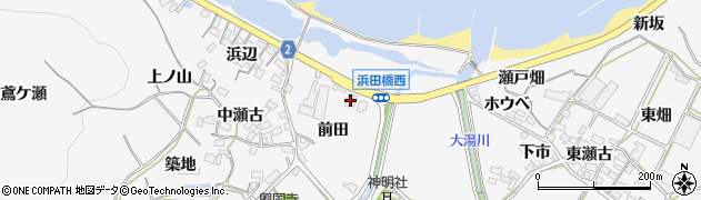 愛知県田原市仁崎町前田4周辺の地図