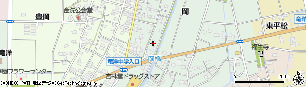 静岡県磐田市岡888周辺の地図