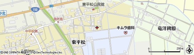 静岡県磐田市東平松62周辺の地図