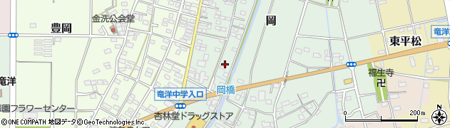 静岡県磐田市岡887周辺の地図
