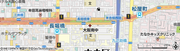 大阪府大阪市中央区島之内1丁目8周辺の地図