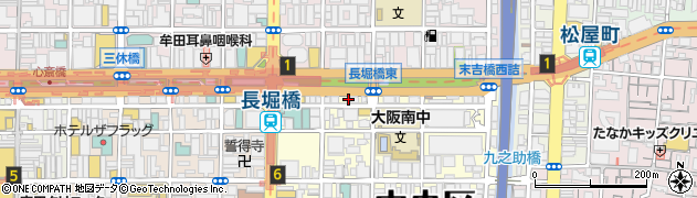 大阪府大阪市中央区島之内1丁目17周辺の地図