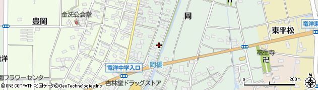 静岡県磐田市岡886周辺の地図