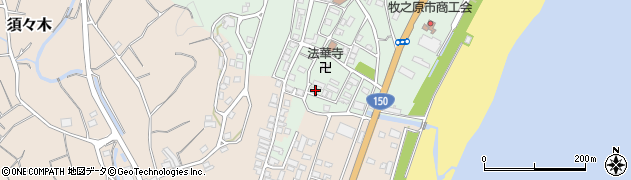 静岡県牧之原市波津1447-1周辺の地図