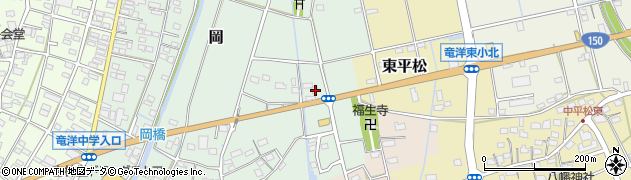 静岡県磐田市岡190周辺の地図