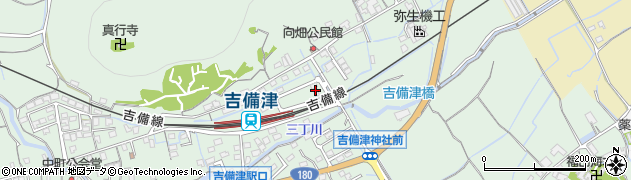 岡山県岡山市北区吉備津周辺の地図