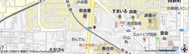 セブンイレブン奈良西木辻町店周辺の地図