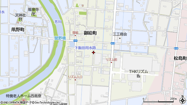 〒430-0831 静岡県浜松市中央区御給町の地図
