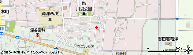 静岡県磐田市川袋1441周辺の地図