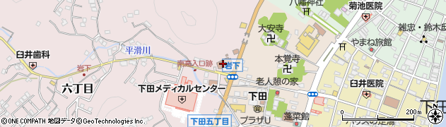 下田消防本部　火災・救急テレホンサービス周辺の地図