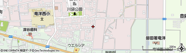 静岡県磐田市川袋1411周辺の地図