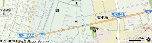 静岡県磐田市岡174周辺の地図