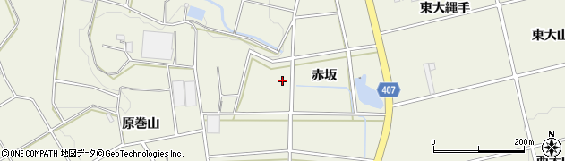 愛知県豊橋市伊古部町（赤坂）周辺の地図