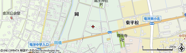 静岡県磐田市岡184周辺の地図
