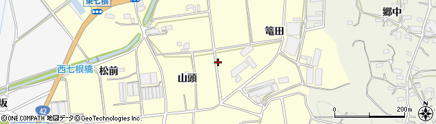 愛知県豊橋市東七根町周辺の地図