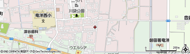 静岡県磐田市川袋1412-4周辺の地図
