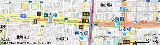 長堀バス駐車場周辺の地図