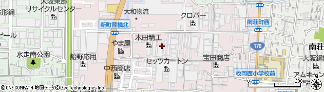 大阪府東大阪市宝町周辺の地図