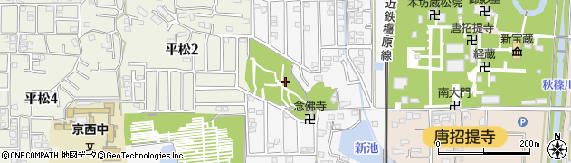 奈良県奈良市五条周辺の地図