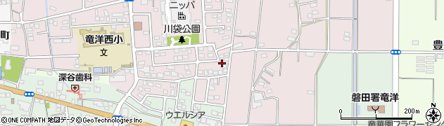 静岡県磐田市川袋1414周辺の地図