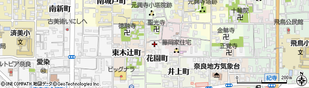 奈良県奈良市三棟町周辺の地図