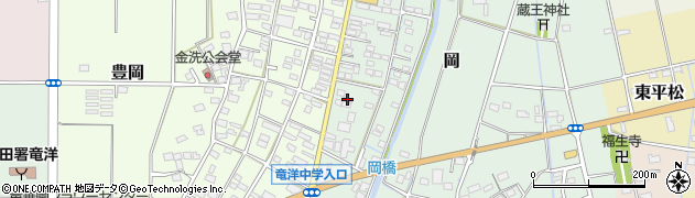 静岡県磐田市岡761周辺の地図