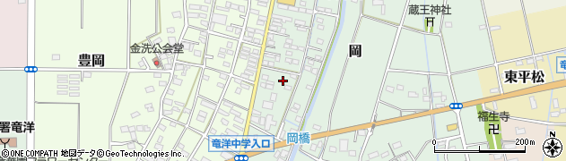 静岡県磐田市岡760周辺の地図