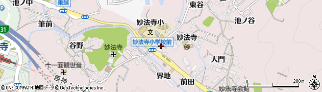 兵庫県神戸市須磨区妙法寺（桜ノ界地）周辺の地図