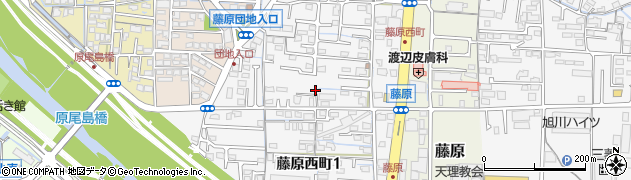 岡山県岡山市中区藤原西町周辺の地図