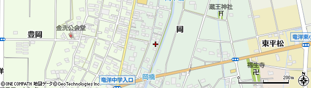静岡県磐田市岡881周辺の地図