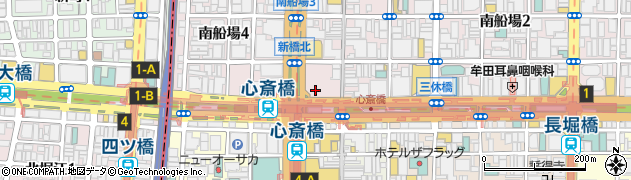 大阪府大阪市中央区南船場3丁目12周辺の地図