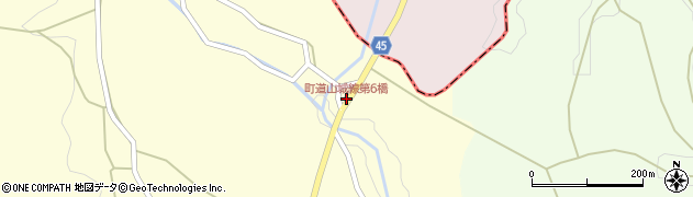 町道山城線第6橋周辺の地図