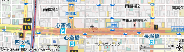 大阪府大阪市中央区南船場3丁目5周辺の地図