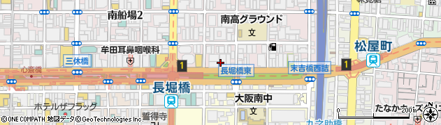 大阪府大阪市中央区南船場1丁目11周辺の地図