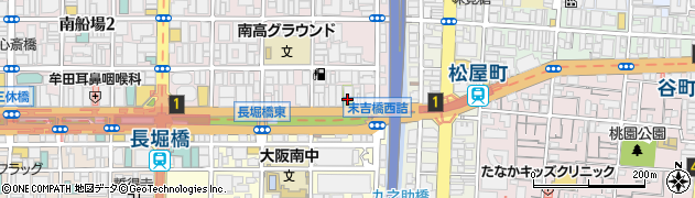 大阪府大阪市中央区南船場1丁目3周辺の地図