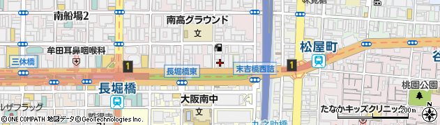 大阪府大阪市中央区南船場1丁目3-16周辺の地図