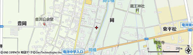 静岡県磐田市岡880周辺の地図