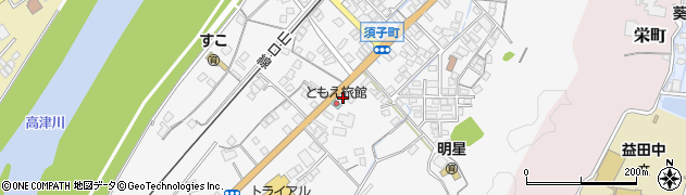 須子簡易郵便局周辺の地図