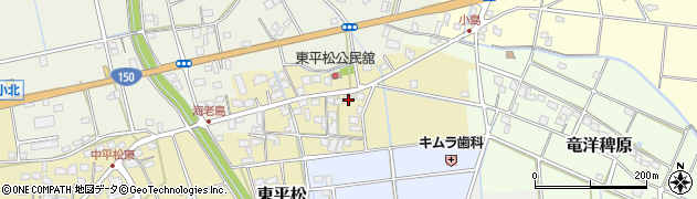 静岡県磐田市東平松101周辺の地図