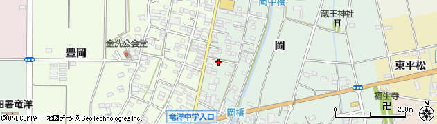 静岡県磐田市岡758周辺の地図