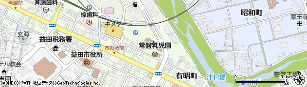 益田郵便局周辺の地図
