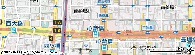 海鮮和風居酒屋 かつら亭 心斎橋店周辺の地図