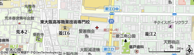 がちゃぽん　菱江店周辺の地図