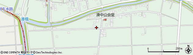 静岡県袋井市湊1326-1周辺の地図