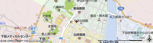 オッペン化粧品下田営業所周辺の地図