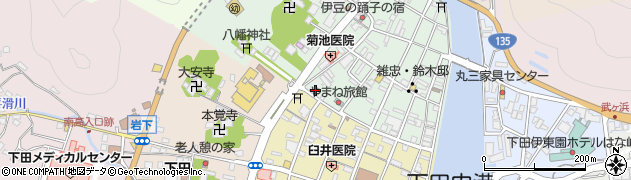 下田市民劇場周辺の地図